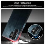 Shock Proof Flip Cover Back Case for Samsung Galaxy S22 Ultra | Magnetic Wallet Leather Case with Stand - Image 4