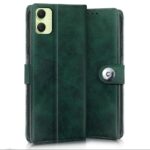 Shock Proof Flip Cover Back Case for Samsung Galaxy F05 | Magnetic Wallet Leather Case with Stand - Image 4