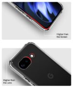 Crystal Clear Transparent Back Case Cover for Google Pixel 9A | Full Device & Camera Protection Shockproof TPU | Flexible Silicone Back Cover Case Transparent - Image 5