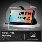 Shock Proof Flip Cover Back Case for Samsung Galaxy M16 5G | Magnetic Wallet Leather Case with Stand - Image 8