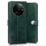 Shock Proof Flip Cover Back Case for Mi Redmi A3 | Magnetic Wallet Leather Case with Stand - Image 3