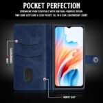 Shock Proof Flip Cover Back Case for Oppo A59 5G | Magnetic Wallet Leather Case with Stand - Image 4