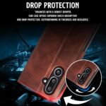 Shock Proof Flip Cover Back Case for Samsung Galaxy M36 5G | Magnetic Wallet Leather Case with Stand - Image 6