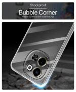 Crystal Clear Transparent Back Cover Case Compatible with Tecno Pova 6 Neo 5G Shockproof Flexible TPU Silicone Case with Full Body & Camera Protection Transparent - Image 4