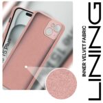 kelpuj Back Cover for Apple iPhone 15 Plus | Ultra Slim Soft Rubberised Case | Inner Velvet Fabric Lining | Matte Silicone Flexible Mobile Case | Camera Protection - Baby Pink - Image 4
