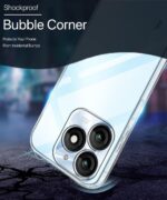 kelpuj Crystal Clear Transparent Back Case for Compatible with Itel A70 | Shockproof Flexible TPU Silicone Cover | Full Body & Camera Protection Transparent - Image 4