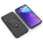Shock Proof Back Case Mobile Cover for Samsung Galaxy M01 (Armor | Hybrid PC + TPU | Full Protection with Ring Holder Kickstand | Carbon Black) - Image 3