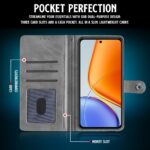 Shock Proof Flip Cover Back Case for Vivo T4X 5G | Magnetic Wallet Leather Case with Stand - Image 4