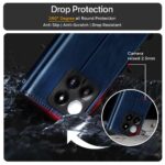 Shock Proof Flip Cover Back Case for Xiaomi 14 | Magnetic Wallet Leather Case with Stand - Image 4
