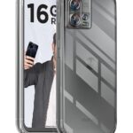 kelpuj Crystal Clear Transparent Back Case for Compatible with Motorola Edge 30 Fusion 5G | Shockproof Flexible TPU Silicone Cover | Full Body & Camera Protection Transparent