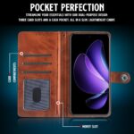 Shock Proof Flip Cover Back Case for Oppo Reno 13 Pro 5G | Magnetic Wallet Leather Case with Stand - Image 4