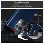 Shock Proof Flip Cover Back Case for Oppo Reno 13 Pro 5G | Magnetic Wallet Leather Case with Stand - Image 5