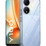 kelpuj Transparent Soft Silicone Back Case for Compatible with Vivo Y100 5G / T2 5G | Crystal Clear TPU Cover Shockproof & Flexible