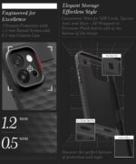 kelpuj Back Cover for 1+ OnePlus 13s 5G with Hexa Cube Design | Ultra Slim Soft Rubberised Case | Inner Velvet Fabric | Matte Silicone Flexible Mobile Case | Camera Protection - Black - Image 6