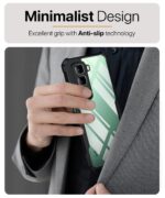 kelpuj Shock Proof Clear Protective Back Case for Infinix Hot 50 5G - AirEDGE Technology | 360 Degree Camera Protection | Transparent Hybrid Back Case Mobile Cover - Black - Image 8