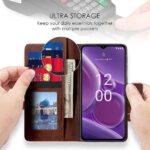 Shock Proof Flip Cover Back Case for Nokia G42 5G | Magnetic Wallet Leather Case with Stand - Image 4