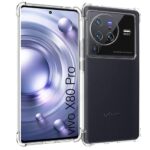 Crystal Clear Transparent Back Case Cover for Vivo X80 Pro | Full Device & Camera Protection Shockproof TPU Silicone Back Cover Case Transparent - Image 2