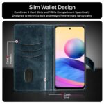 Shock Proof Flip Cover Back Case for Xiaomi Redmi Note 10 | Magnetic Wallet Leather Case with Stand - Image 4