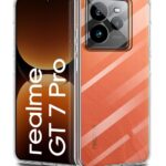 Transparent Back Cover Case for Compatible with Realme GT 7 Pro 5G | Raised Bumps for Full Device & Camera Protection Shockproof TPU Silicone Back Case Mobile Cover Transparent