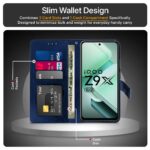 Shock Proof Flip Cover Back Case for Iqoo Z9X 5G | Magnetic Wallet Leather Case with Stand - Image 6