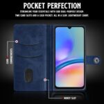 Shock Proof Flip Cover Back Case for Samsung Galaxy A05S 5G | Magnetic Wallet Leather Case with Stand - Image 4