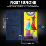 Shock Proof Flip Cover Back Case for Samsung Galaxy M31 | Magnetic Wallet Leather Case with Stand - Image 6