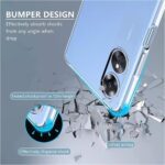 kelpuj Crystal Clear Transparent Back Case for Compatible with Oppo A78 5G | Shockproof Flexible TPU Silicone Cover | Full Body & Camera Protection Transparent - Image 4