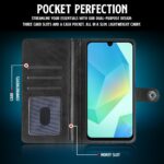 Shock Proof Flip Cover Back Case for Samsung Galaxy A16 5G | Magnetic Wallet Leather Case with Stand - Image 6