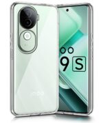 Transparent Back Cover Case for iQOO Z9s 5G | Vivo V40e 5G | Raised Bumps for Full Device & Camera Protection Shockproof TPU Silicone Back Case Mobile Cover Transparent - Image 4