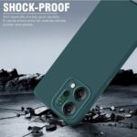 Back Cover for Oppo Reno 14 5G | Ultra Slim Soft Rubberised Case | Inner Velvet Fabric Lining | Flexible Mobile Case | Camera Protection - Green - Image 3