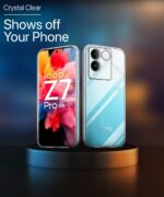 Crystal Clear Transparent Back Case Cover for iQOO Z7 Pro | Vivo T2 Pro 5G | Full Device & Camera Protection Shockproof TPU | Flexible Silicone Back Cover Case Transparent - Image 3