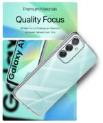 Transparent Back Cover Case Compatible with Samsung Galaxy A16 5G Shockproof Flexible TPU Silicone Mobile Cover with Raised Bumps for Full Body & Camera Protection Clear/Transparent - Image 8