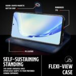 Shock Proof Flip Cover Back Case for Vivo V27 | Magnetic Wallet Leather Case with Stand - Image 8