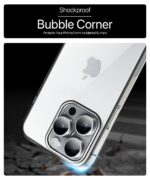 Crystal Clear Transparent Back Case Cover Compatible with iPhone 16 Pro Max | Full Device & Camera Protection Shockproof TPU | Flexible Silicone Back Cover Case Transparent - Image 8