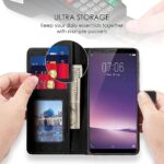 Shock Proof Flip Cover Back Case for Vivo V7 Plus | Magnetic Wallet Leather Case with Stand - Image 3