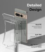 kelpuj Crystal Clear Transparent Back Case for Compatible with Google Pixel 7 Pro | Shockproof Flexible TPU Silicone Cover | Full Body & Camera Protection Transparent - Image 7