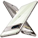 kelpuj Crystal Clear Transparent Back Case for Compatible with Google Pixel 7 | Shockproof Flexible TPU Silicone Cover | Full Body & Camera Protection Transparent