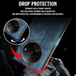 Shock Proof Flip Cover Back Case for Mi Redmi A3 | Magnetic Wallet Leather Case with Stand - Image 7