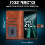 Shock Proof Flip Cover Back Case for Vivo T4 Lite 5G | Magnetic Wallet Leather Case with Stand - Image 4