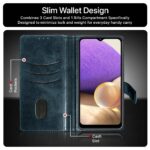 Shock Proof Flip Cover Back Case for Samsung Galaxy M32 5G | Magnetic Wallet Leather Case with Stand - Image 4