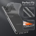 kelpuj Crystal Clear Transparent Back Case Cover for Samsung Galaxy A14 5G | A14 4G | Full Device & Camera Protection Shockproof TPU | Flexible Silicone Back Cover Case Transparent - Image 4
