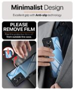 kelpuj Shock Proof Clear Protective Back Case for Infinix Note 12 Turbo - AirEDGE Technology | 360 Degree Camera Protection | Transparent Hybrid Back Case Mobile Cover - Black - Image 8