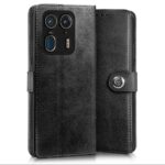 Shock Proof Flip Cover Back Case for Motorola Moto Edge 50 Ultra | Magnetic Wallet Leather Case with Stand - Image 4