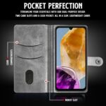 Shock Proof Flip Cover Back Case for Samsung Galaxy M15 5G Prime Edition | Magnetic Wallet Leather Case with Stand - Image 6