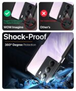 Shock Proof Clear Protective Back Case for Realme C75 5G | Realme C73 5G | Realme Narzo 80 Lite 5G | 360 Degree Camera Protection | Transparent Hybrid Back Case Mobile Cover - Black - Image 4