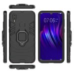 Shock Proof Back Case Mobile Cover for Samsung Galaxy M01s | Galaxy A10s (Armor | Hybrid PC + TPU | Full Protection with Ring Holder Kickstand | Carbon Black) - Image 2