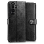 Shock Proof Flip Cover Back Case for Samsung Galaxy M36 5G | Magnetic Wallet Leather Case with Stand - Image 2