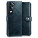 Shock Proof Flip Cover Back Case for Vivo T4 Lite 5G | Magnetic Wallet Leather Case with Stand - Image 2