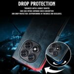 Shock Proof Flip Cover Back Case for Redmi Note 14 Pro 5G | Magnetic Wallet Leather Case with Stand - Image 5