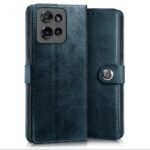 Shock Proof Flip Cover Back Case for Motorola Moto Edge 50 5G | Magnetic Wallet Leather Case with Stand - Image 3